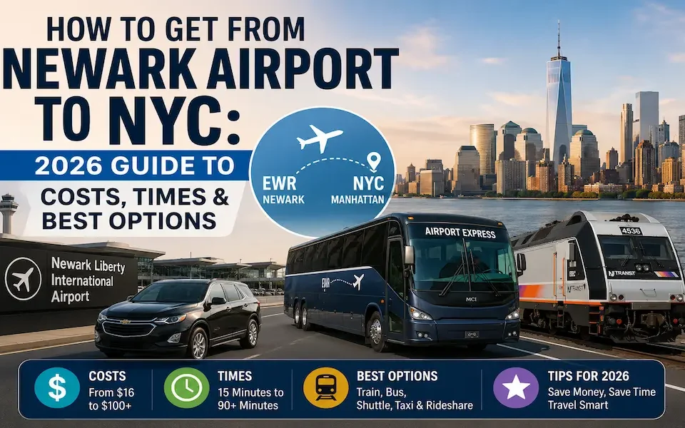 How to Get From Newark Airport to NYC 2026 Guide to Costs, Times & Best Options