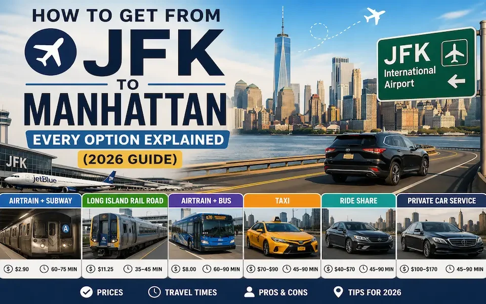 How to Get from JFK to Manhattan Every Option Explained (2026 Guide)