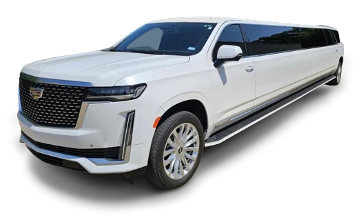 White Cadillac Escalade stretch limo NYC (20-22 passengers)
